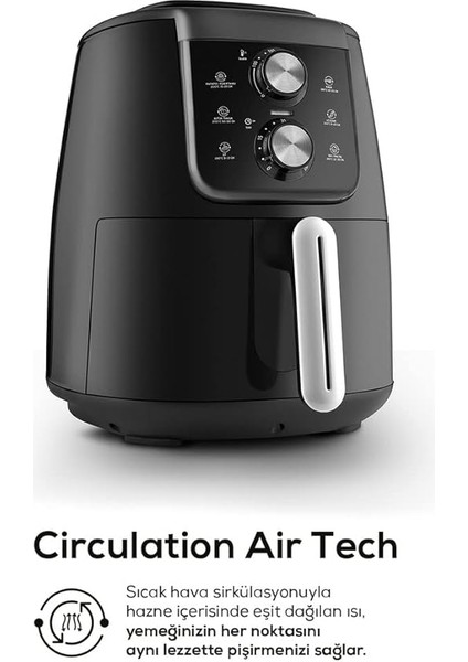 Aır Pro Cook Manuel Xl Aırfryer Black indirimleri