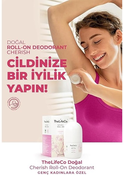 Doğal Roll-On Cherish - Teenage 60 ml (Alkol,alüminyum,paraben,sentetik Koku Içermez) modelleri