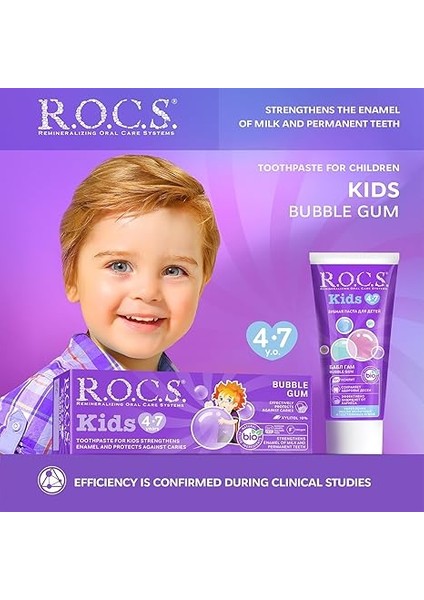 Kids 4-7 Yaş Florürsüz Diş Macunu Balon Sakızı Tadında indirimleri