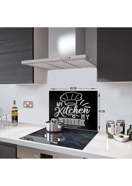 Ocak Arkası Koruyucu | My Kitchen My Rules (40CM x 60CM) modelleri