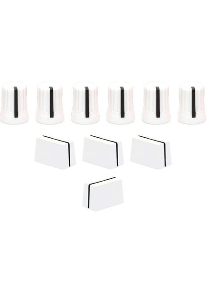 Techtools Chroma Caps Lite Pack (White) | Chroma Caps Lite Paketi: 6x Super Knobs, 3x Fader Pro, 1x Magvel Fader Pro