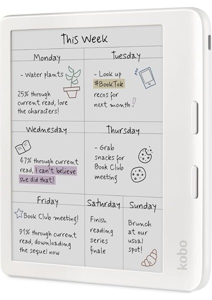 Ink Kaleido™ 3 Ekranlı E-Kitap Okuyucu, 7 Inç, Renkli, Parlama Yok, Bildirim Yok fiyatları