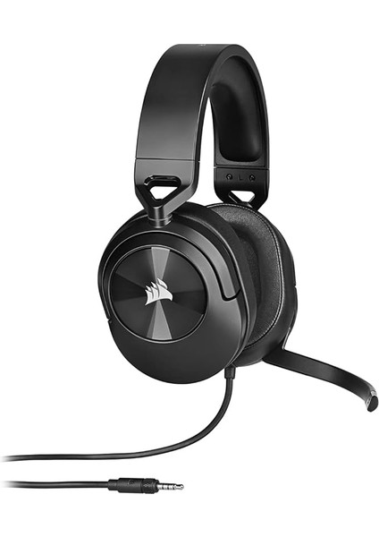 HS55 Surround Oyun Kulaklığı (Hafızalı Köpükten Suni Deri Kulaklıklar, Pc ve Mac'te Dolby Audio 7.1 Surround Ses, Çok Yönlü Mikrofon, Çoklu Platform Uyumluluğu) Siyah