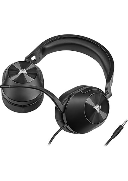 HS55 Surround Oyun Kulaklığı (Hafızalı Köpükten Suni Deri Kulaklıklar, Pc ve Mac'te Dolby Audio 7.1 Surround Ses, Çok Yönlü Mikrofon, Çoklu Platform Uyumluluğu) Siyah fırsatları