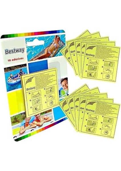 Kendinden Yapışkanlı Onarım Yamaları 6,5 x 6,5 Cm, 10 Adet fiyatları