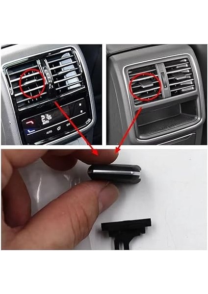 Passat B8, Passat B8,5 (2015 >2022) Ile Uyumlu Arka Konsol Klima Havalandırma Izgarası Yönlendirme Klipsi. Yönlendirme Düğmesi. 3G0819203A 1qb / 3G0819203 / 3G8819203 modelleri
