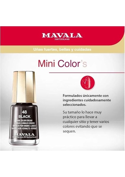 Mini Color Oje Black 5ml fiyatları