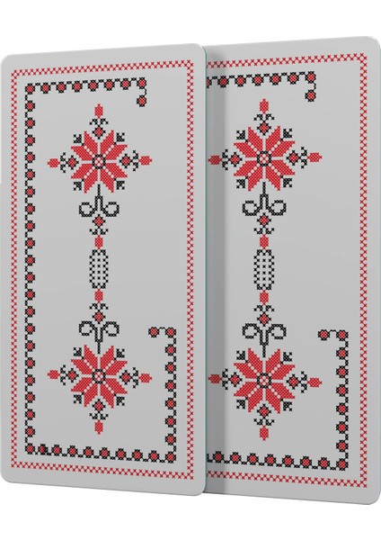 Cam Sunum Servis Tabağı 3'lü Yuvarlak Set Kanaviçe Desenli indirimleri