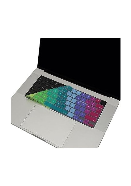 MacBook Klavye Koruyucu Us Ingilizce Amerikan Baskılı Us -Return Enter Tipi Air 13,6-15,3inç- Pro 14,2-16,2inç M1-M2-M3-M4 Pro Max Uyumlu, Silikon Klavye Filmi, Hafif Yıkanabilir Pembe Yeşil indirimleri