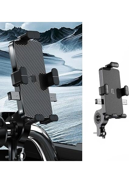 NR52 Motosiklet Bisiklet Telefon Tutucu Otomatik Kilitleme fırsatları