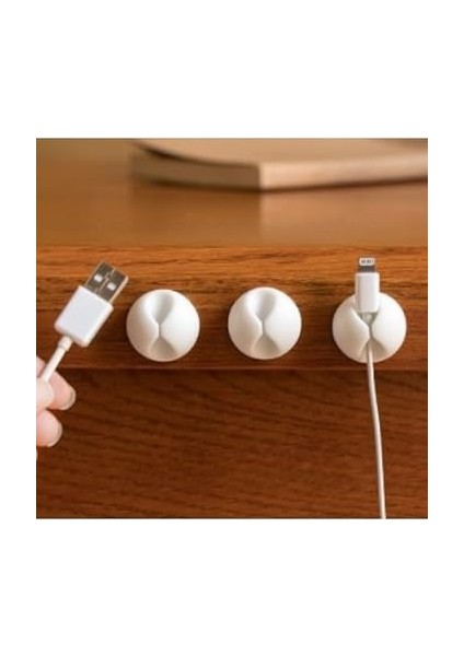 10 Adet Kablo Düzenleyici, Kablo Sabitleyici, Kablo Sabitleme Seti 10'lu, Kablo Tutucu Organizer fırsatları