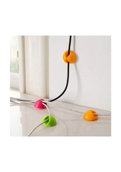 10 Adet Kablo Düzenleyici, Kablo Sabitleyici, Kablo Sabitleme Seti 10'lu, Kablo Tutucu Organizer indirimleri