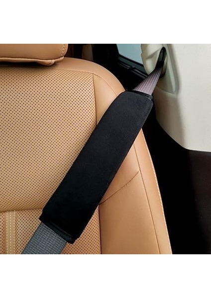 2'li Paket Evrensel Yumuşak ve Rahat Araba Emniyet Kemeri Pedleri Koşum Pedleri Bebek Arabası Askı Kılıfları Sırt Çantası Omuz Pedi Otomotiv Emniyet Kemeri Minderi Kılıfı Yetişkinler Için - fiyatları