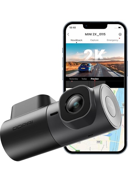 2k Dash Cam, Qhd 1440P Araba Dash Cam Ön, Otomobiller Için Dash Kamera, 5g Wifi, Aı-Isp Gece Görüş, 360 ° Dönebilir, Akıllı App, Adas, Wdr, Aov 20 Gün Park Izleme, Destek 256GB Tf Kartları