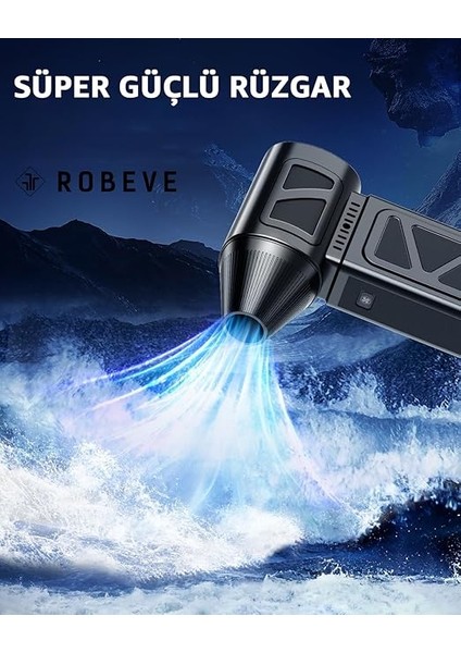 Süper Güçlü Üfleyici Şarjlı Fan Turbo 130000 Rpm Güçlü Fan Vantilatör Üfleyici Turbo Jet Vantilatör Toz Üfleyici Basınçlı Temizleyici indirimleri