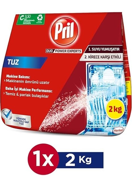 Duo Power Experts Kirece Karşı Etkili Bulaşık Makinesi Tuzu 1 x 2000 G , Makine Tuzu fiyatları