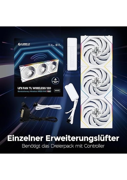 Li Unı Fan Tl Wıreless 3X120MM Beyaz Kasa Fanı (G99.12TL1W3W.00) modelleri