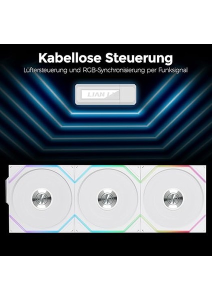 Li Unı Fan Tl Wıreless 3X120MM Beyaz Kasa Fanı (G99.12TL1W3W.00) fırsatları