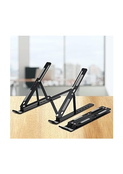Taşınabilir 10 Kademeli Sert Plastik Laptop Stant Bilgisayar Stant Notebook Stant Tüm Laptoplarla Uyumlu Bilgisayar Standı Taşınabilir Kaymaz Stant Dizüstü Bilgisayar Stantı modelleri