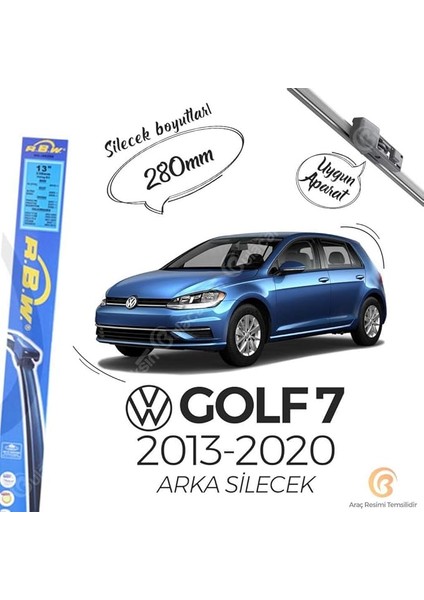 Volkswagen Golf 7 ile Uyumlu Arka Silecek (2013-2020 ile Uyumlu)