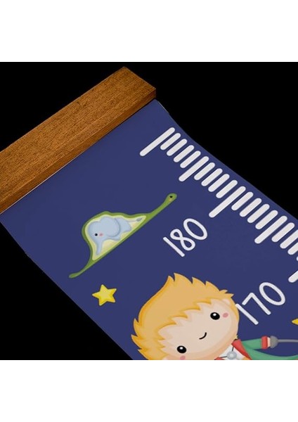 Prens Tasarımlı Çocuk Odası Duvar Boy Ölçüm Cetveli fırsatları