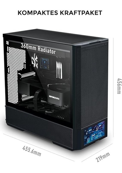 Li Lancool 207 Digital Rgb Mid-Tower Atx Kasa Siyah fiyatları