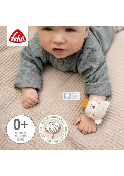 Çıngıraklı Bileklik Bebek Fehnnatur Oyuncak Ayı - Çıngırak ve His Için Motor Becerileri Oyuncağı Kavrama Oyuncağı - Organik Pamuklu Sevimli Oyuncak Bebek Oyuncağı - 0+ Aydan Itibaren modelleri