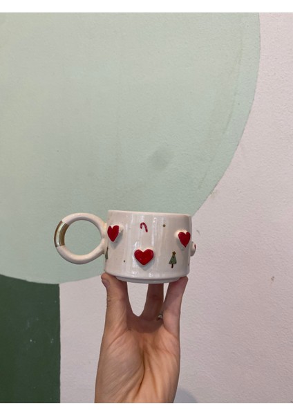 El Yapımı Yılbaşı Desenli Hediye Mug Kupa Bardak fiyatları