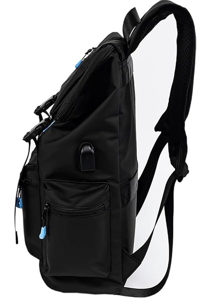 Su Geçirmez Kumaşlı 15 Inç Laptop Bölmeli Okul Sırt Çantası Siyah fiyatları