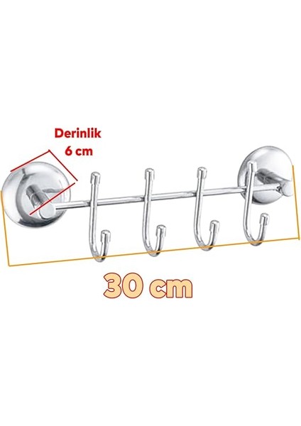 Metal 4'lü Banyo Lavabo Vidalı Askılık Sağlam Aparat Krom Askılık Elbise Havlu Asma Askı fiyatları