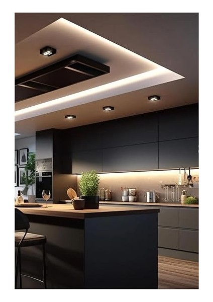 Büyük 120CM Mutfak Tezgah Dolap Raf Altı Şerit LED Işık Aydınlatma Lambası Bantı Bandı Armatürü indirimleri