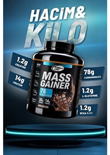 Mass Gainer Çikolata Aromalı Yüksek Karbonhidrat 900 gr Türkiye Menşeli fırsatları