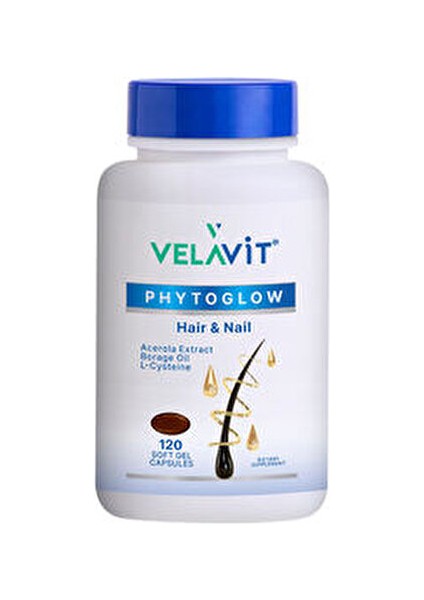 V-Phytoglow Saç ve Tırnak Sağlığı İçin 120 Yumuşak Kapsül Aromasız Takviye fiyatları