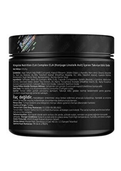 CLA Complex 180 Kapsül Profesyonel Kullanıma Uygun Besin Takviyesi