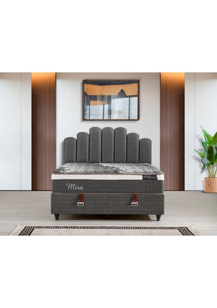 Mıra Set Çift Kişilik Yatak Seti 200 x 200 Başlık + Sandıklı Baza+ Ortopedik Yatak indirimleri