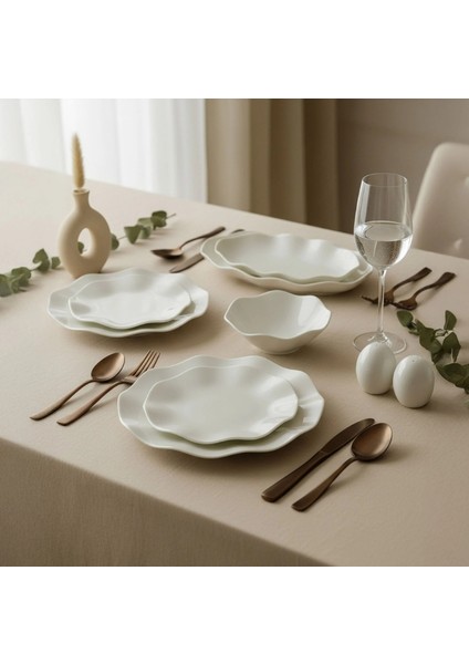 Nesrin 52 Parça Sade Yemek Takımı