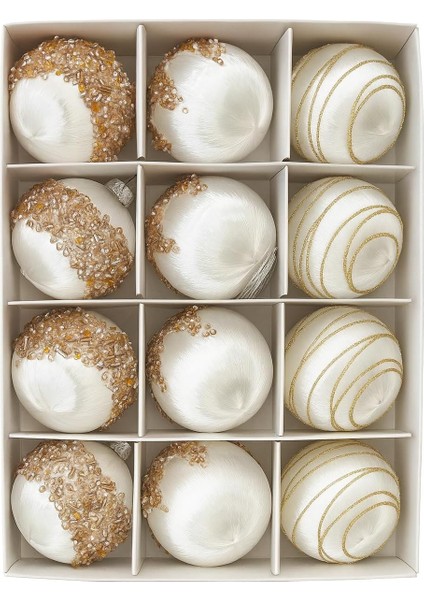 9 Adet Lüx Set Ağacı Süslemeleri Topları Topu Parti Asılı Top Yılbaşı Süsleri