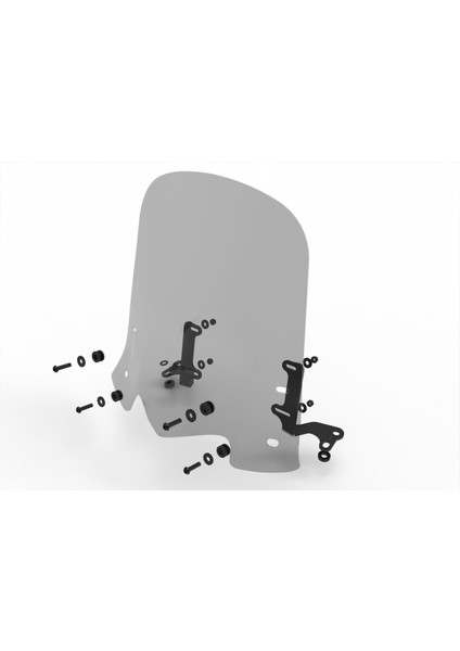 Hero Dash 125-110 Uyumlu Füme Tur Camı