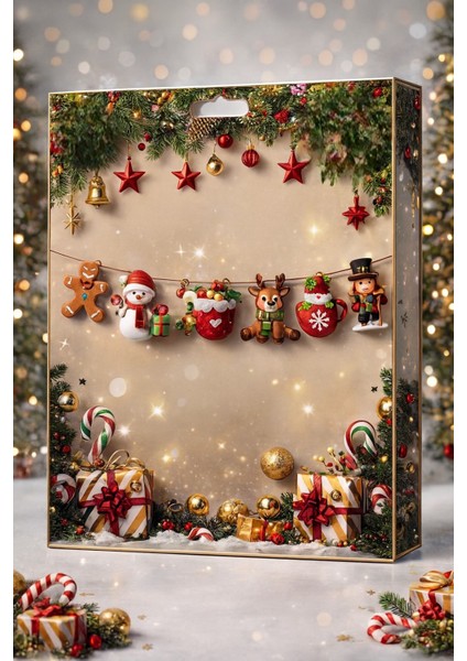 Yılbaşı Ağacı Süsü, Yılbaşı Dekoratif Banner, Şekillendirilmiş Noel Figürleri, Parti Mazemeleri, (Banner)