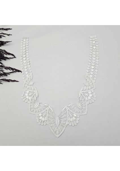 Beyaz Güpür Dantel Yaka 1 Takım | Model 5 fiyatları