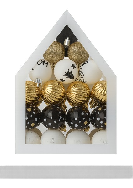 36 Adet Lüx Yılbaşı Ağacı Süsü Set Ağacı Süslemeleri Topları Topu Parti Asılı Top Yılbaşı Süsleri 5 cm (Karışık)