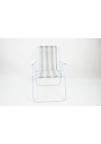 Çelik Plaj Sandalyesi - Gri