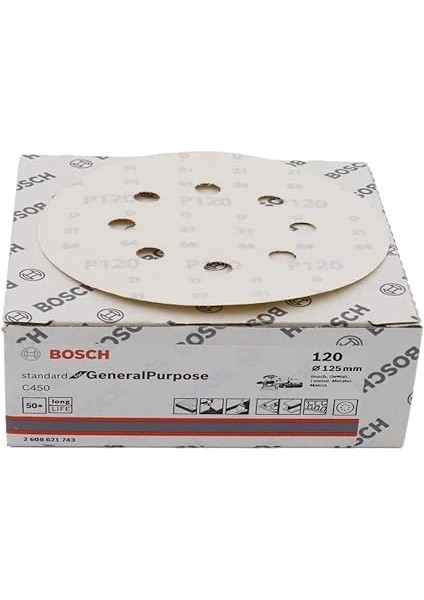 C450 125 mm 120 Kum 8 Delikli Boschone Zımpara fiyatları