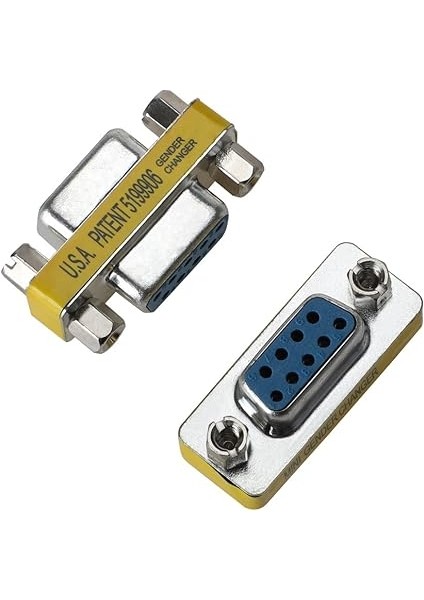 Db9 Dişi - Dişi Mini Cinsiyet Değiştirici Bağlayıcı Adaptör Konektörü 2'li Paket modelleri