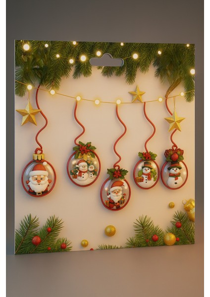 Yılbaşı Ağacı Süsü, Yılbaşı Dekoratif Banner, Şekillendirilmiş Noel Figürleri, Parti Mazemeleri, (Banner)