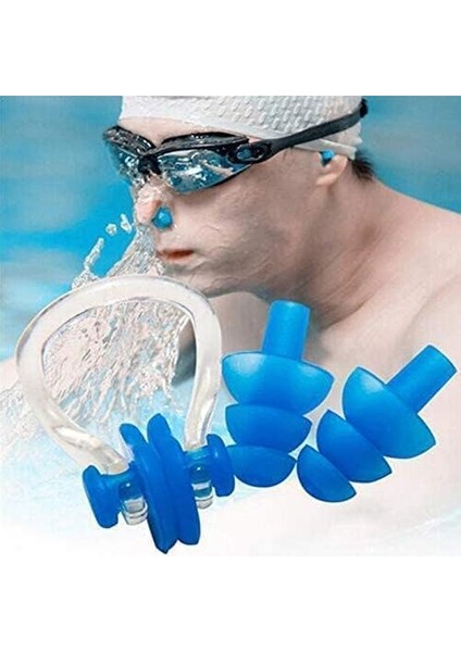 Burun Klipsi ve Kulak Tıkacı Seti – Yumuşak Silikon, Su Geçirmez, Havuz ve Deniz Için, Yetişkin ve Çocuklar Için modelleri