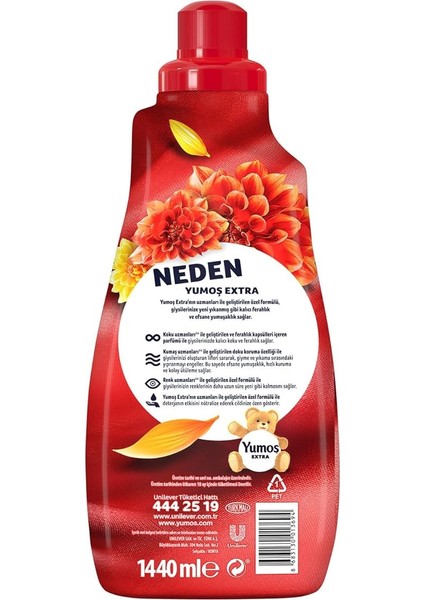 Extra Konsantre Çamaşır Yumuşatıcısı Amber 1440 ml modelleri