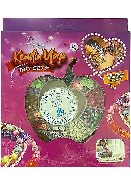 Kendin Yap Boncuk Takı Seti, Renkli Boncuklarla Bileklik ve Kolye Yapımı, 3+ Yaş fiyatları