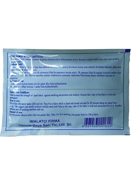Fiske Kumaş Boyası Sabitleyici fiyatları
