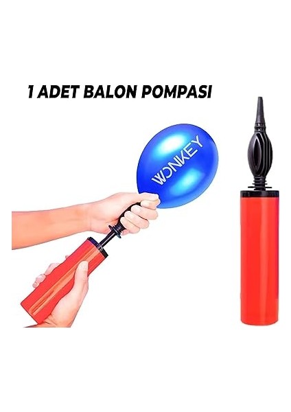 Toys - 1 Adet Hızlı Balon Şişirme Pompası, Manuel 1.kalite Büyük Boy Balloon Pump fiyatları